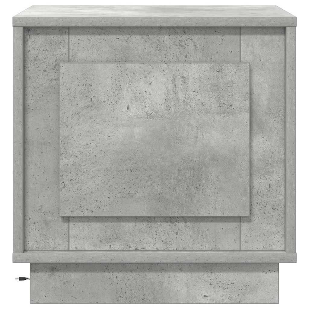 Nachtkastje Beton Grijs 44 x 34,5 x 45 cm Bewerkt hout is nu te koop bij PeponiXL, paradijselijk wonen!