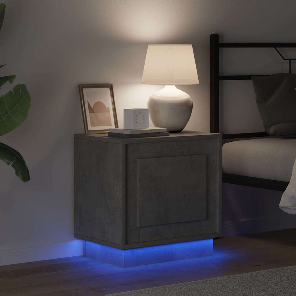 Nachtkastje 2 pcs Beton Grijs 44 x 34,5 x 45 cm Bewerkt hout is nu te koop bij PeponiXL, paradijselijk wonen!