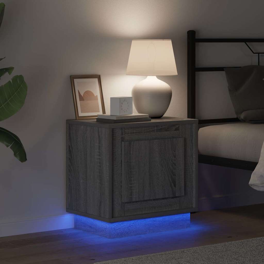 Nachtkastje 2 pcs Grijs 44 x 34,5 x 45 cm Bewerkt hout is nu te koop bij PeponiXL, paradijselijk wonen!