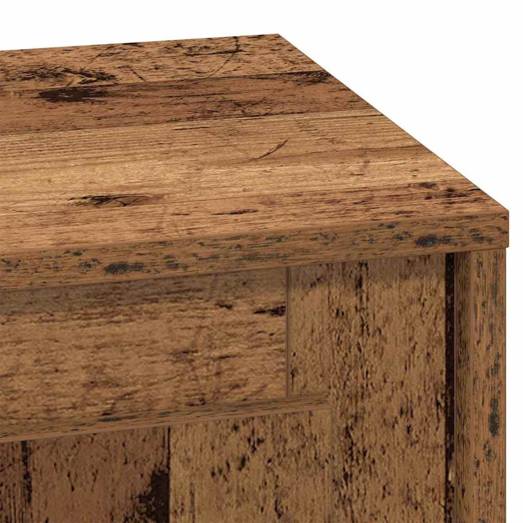 Nachtkastje Oudhout 44 x 34,5 x 45 cm Bewerkt hout is nu te koop bij PeponiXL, paradijselijk wonen!
