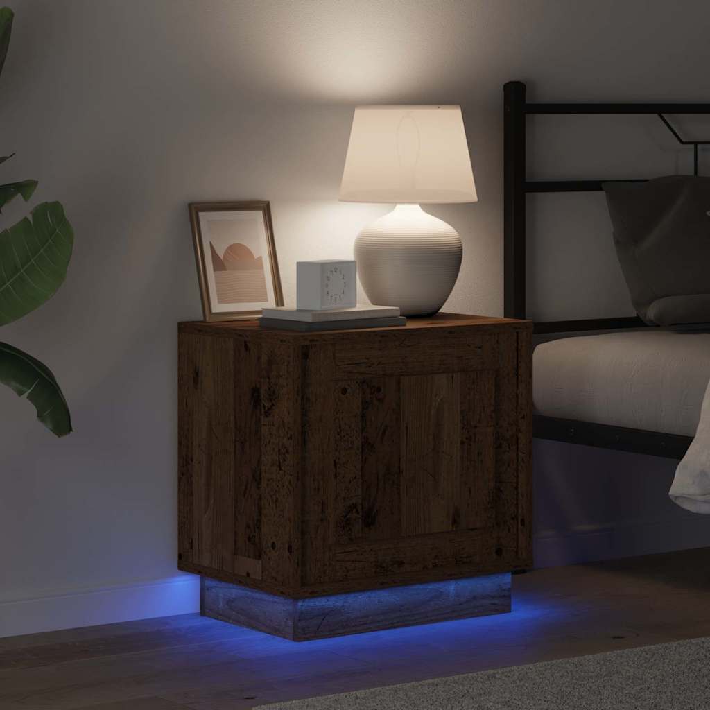 Nachtkastje 2 pcs Oudhout 44 x 34,5 x 45 cm Bewerkt hout is nu te koop bij PeponiXL, paradijselijk wonen!