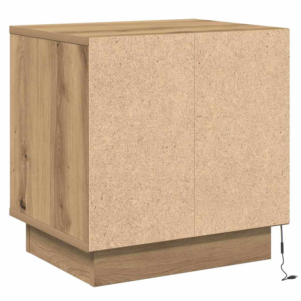 Nachtkastje Artisan Eiken 44 x 34,5 x 45 cm Bewerkt hout is nu te koop bij PeponiXL, paradijselijk wonen!
