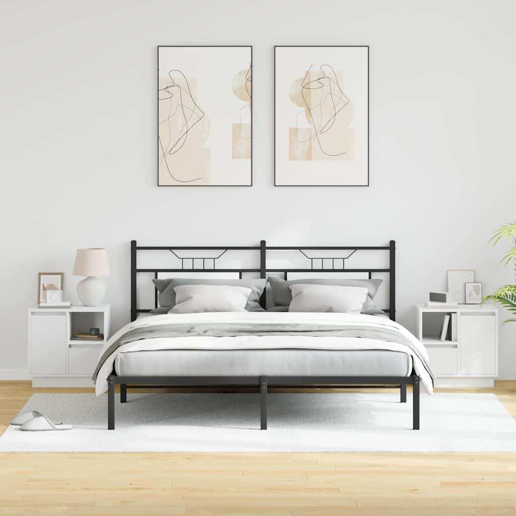 Nachtkastje met lade 2 pcs Wit 50 x 34,5 x 50 cm. Bewerkt hout is nu te koop bij PeponiXL, paradijselijk wonen!