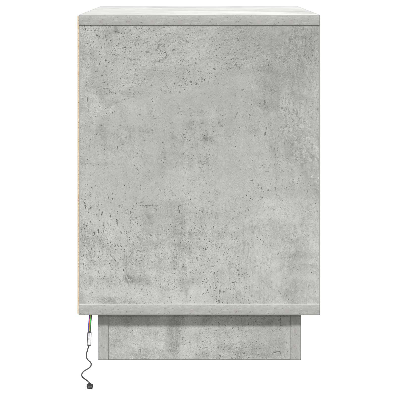 Nachtkastje Beton Grijs 50 x 34,5 x 50 cm. Bewerkt hout is nu te koop bij PeponiXL, paradijselijk wonen!