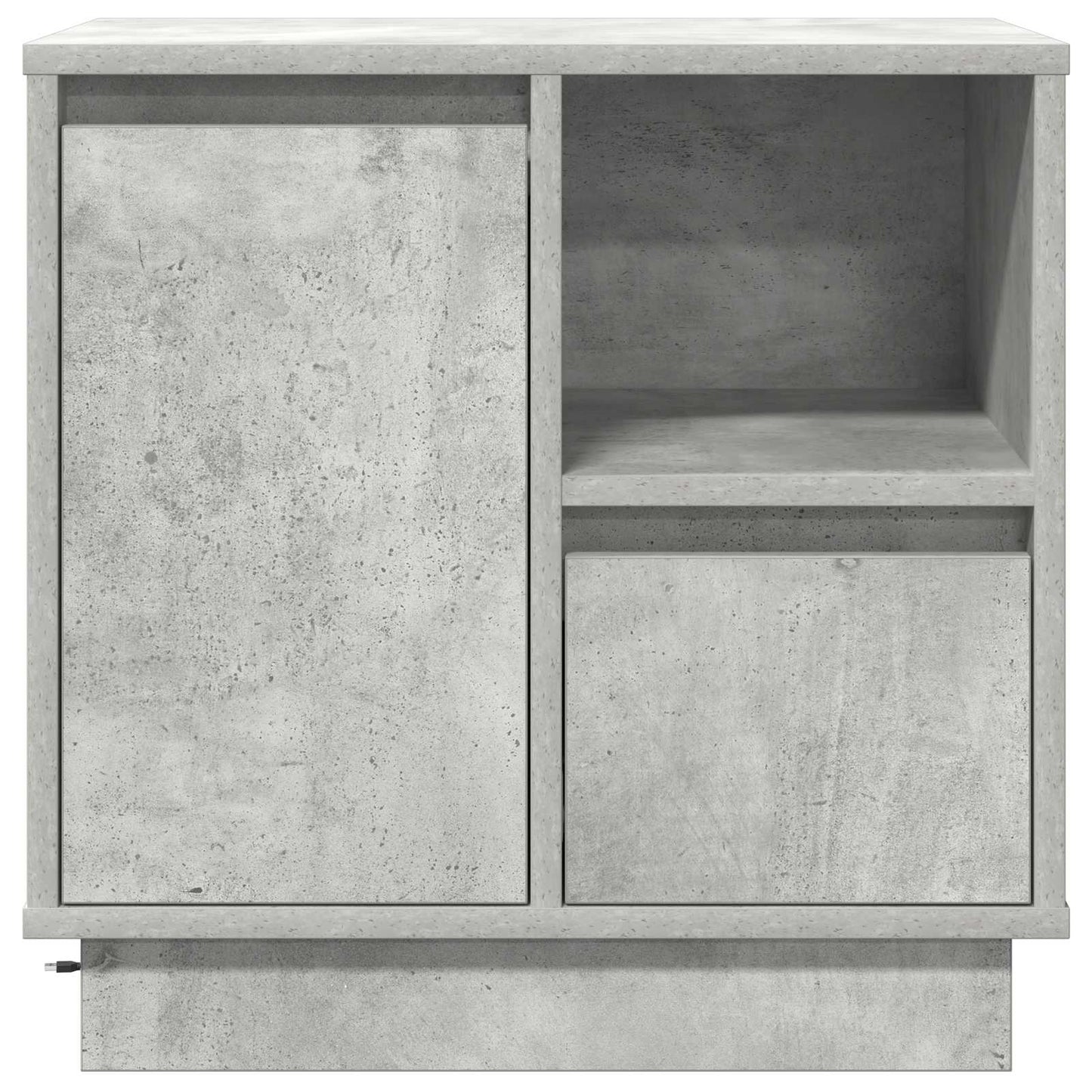 Nachtkastje 2 pcs Beton Grijs 50 x 34,5 x 50 cm. Bewerkt hout is nu te koop bij PeponiXL, paradijselijk wonen!