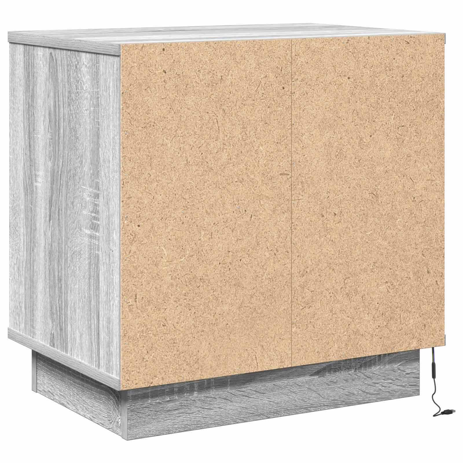Nachtkastje 2 pcs Grijs 50 x 34,5 x 50 cm. Bewerkt hout is nu te koop bij PeponiXL, paradijselijk wonen!