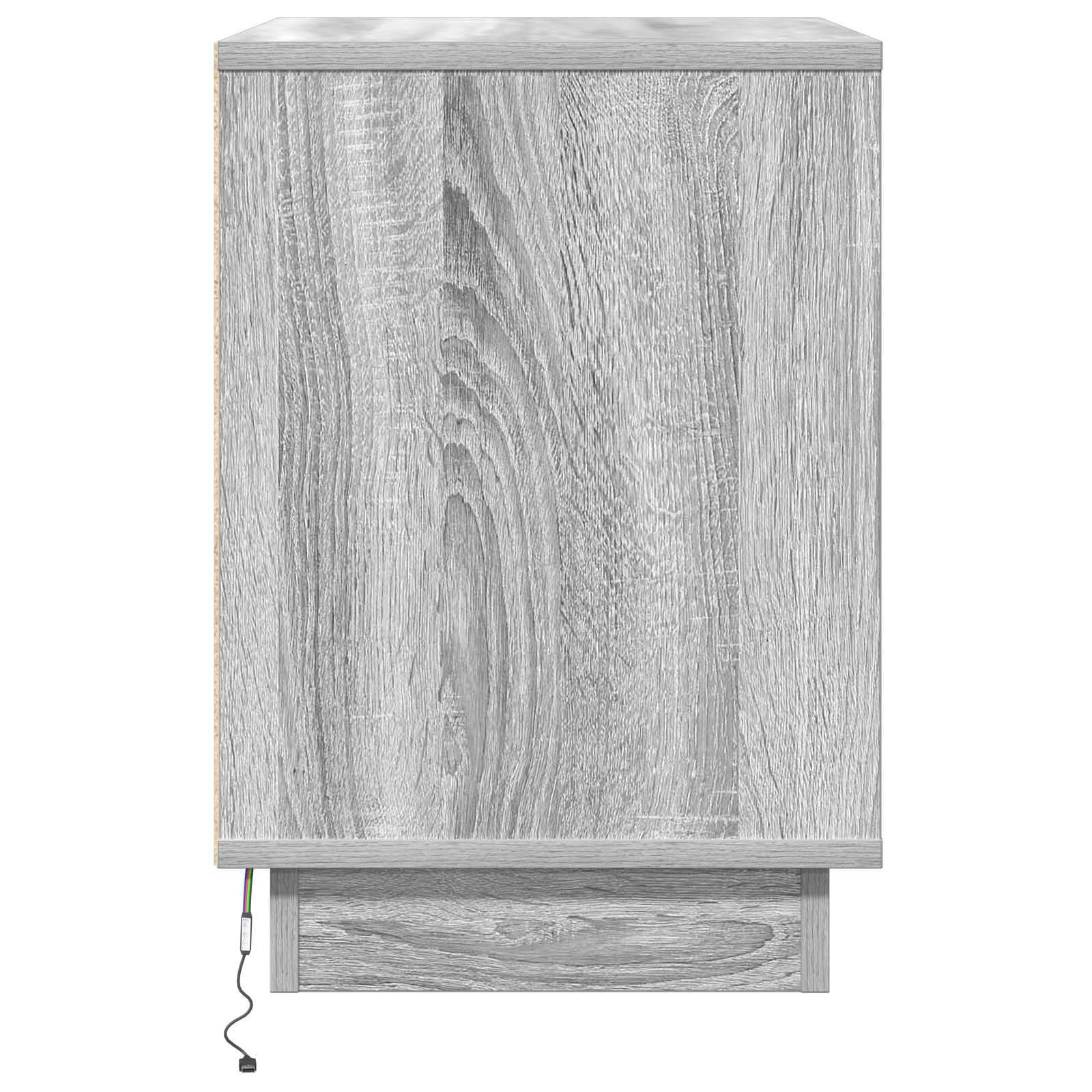 Nachtkastje 2 pcs Grijs 50 x 34,5 x 50 cm. Bewerkt hout is nu te koop bij PeponiXL, paradijselijk wonen!