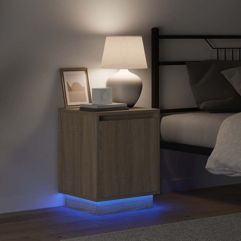 Nachtkastje Sonoma Eiken 39 x 34,5 x 50 cm Bewerkt hout is nu te koop bij PeponiXL, paradijselijk wonen!