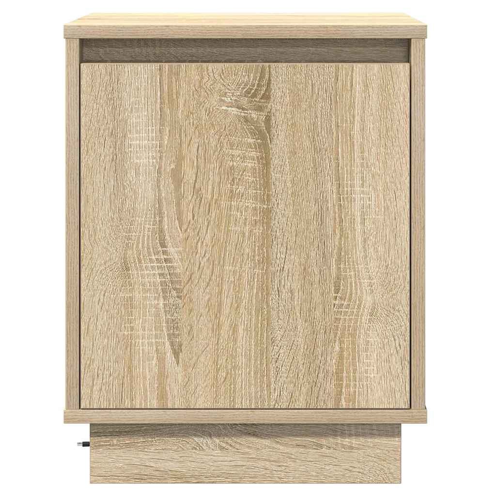 Nachtkastje 2 pcs Sonoma Eiken 39 x 34,5 x 50 cm Bewerkt hout is nu te koop bij PeponiXL, paradijselijk wonen!