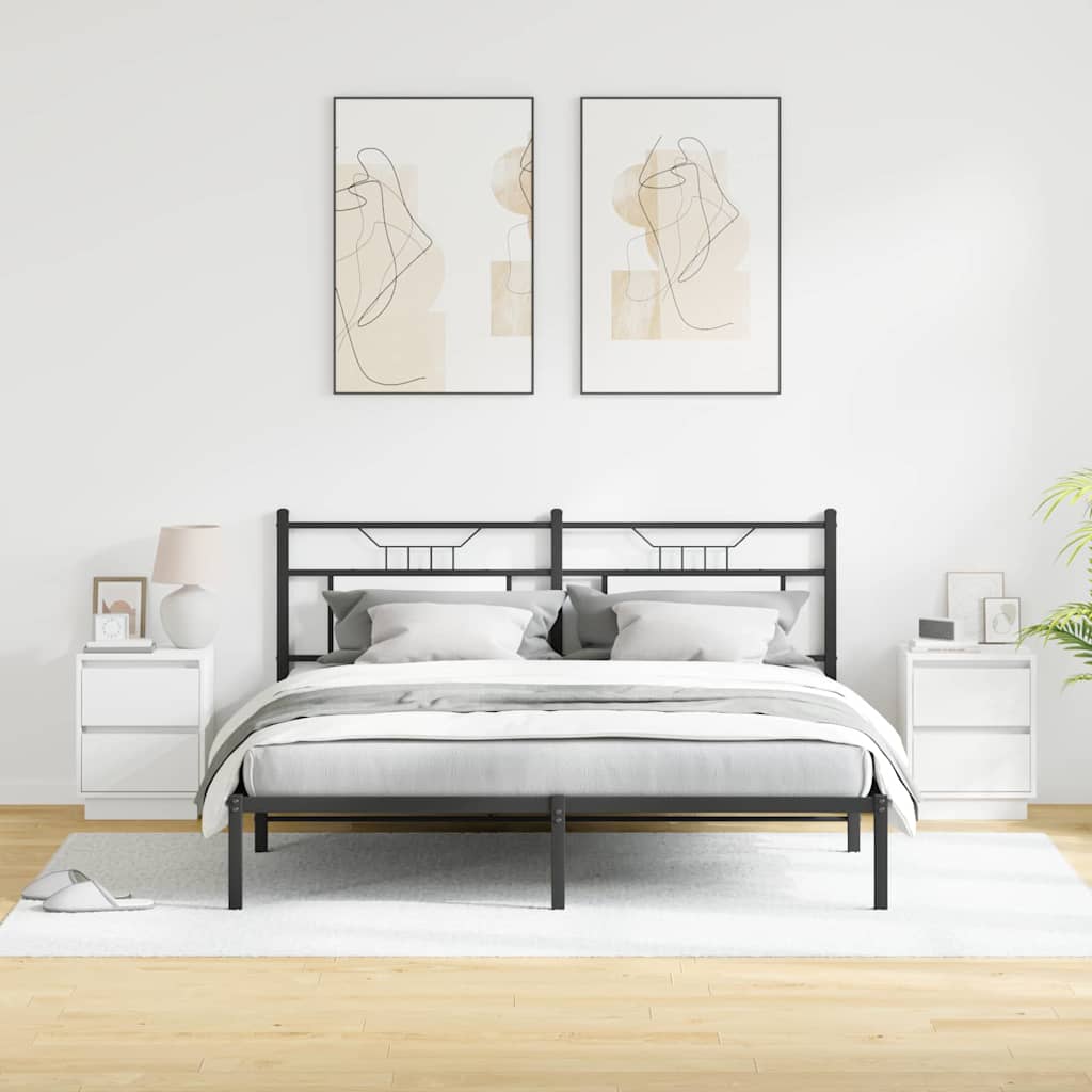 Nachtkastje met lade 2 pcs Wit 39 x 34,5 x 50 cm Bewerkt hout is nu te koop bij PeponiXL, paradijselijk wonen!