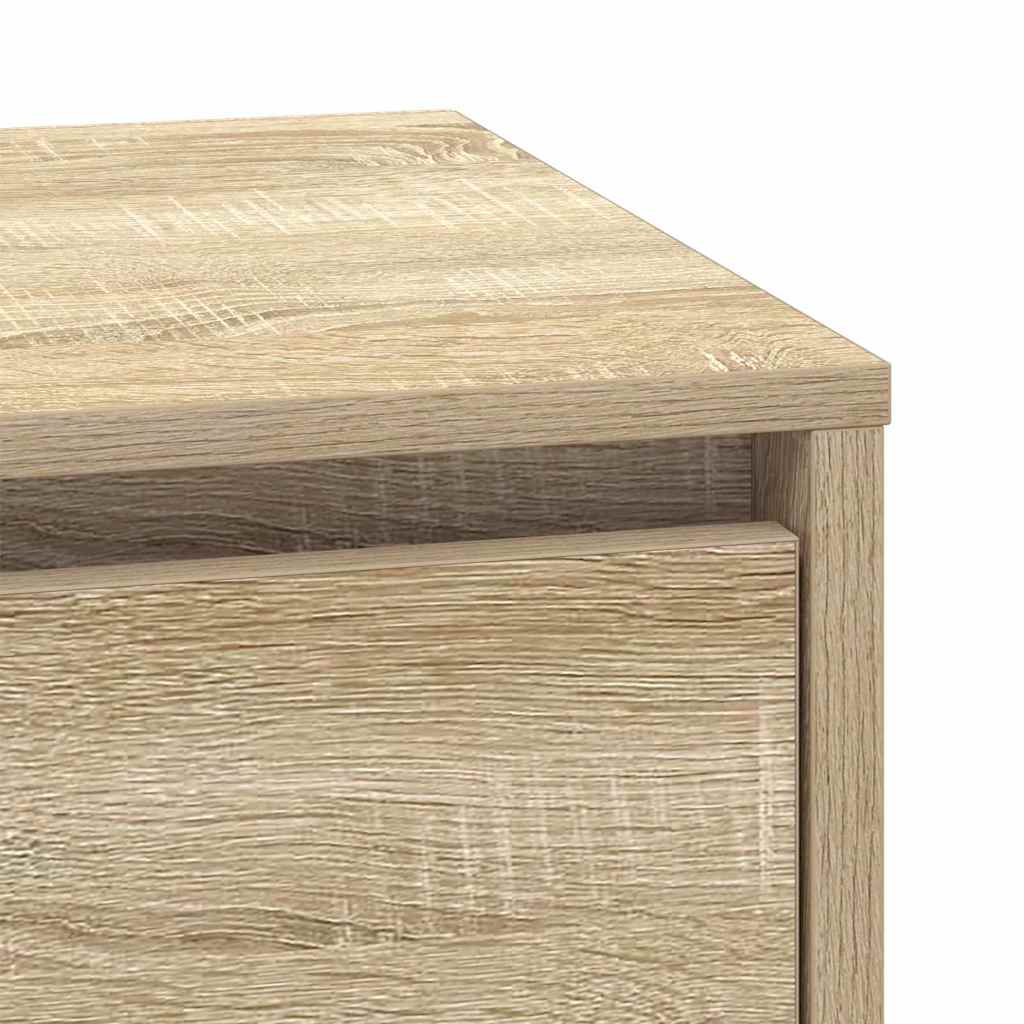 Nachtkastje Sonoma Eiken 39 x 34,5 x 50 cm Bewerkt hout is nu te koop bij PeponiXL, paradijselijk wonen!