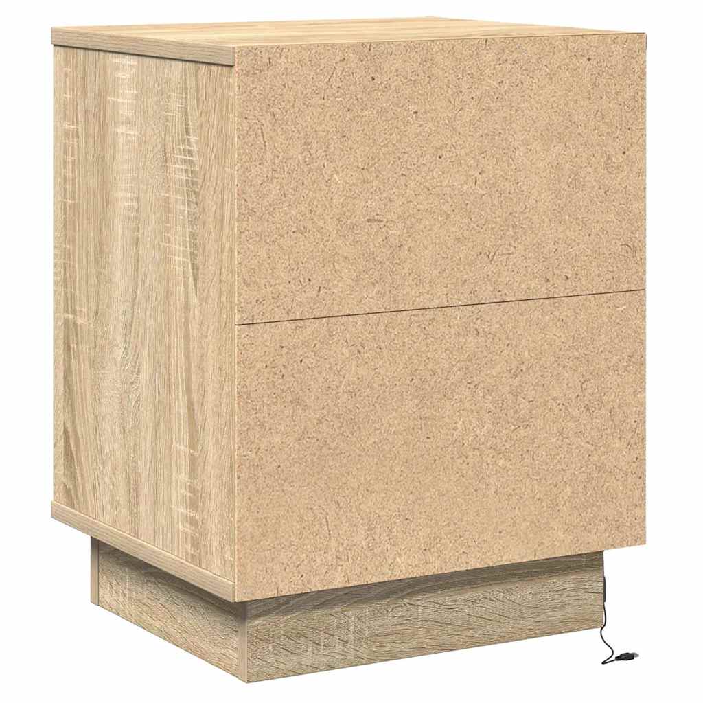 Nachtkastje Sonoma Eiken 39 x 34,5 x 50 cm Bewerkt hout is nu te koop bij PeponiXL, paradijselijk wonen!