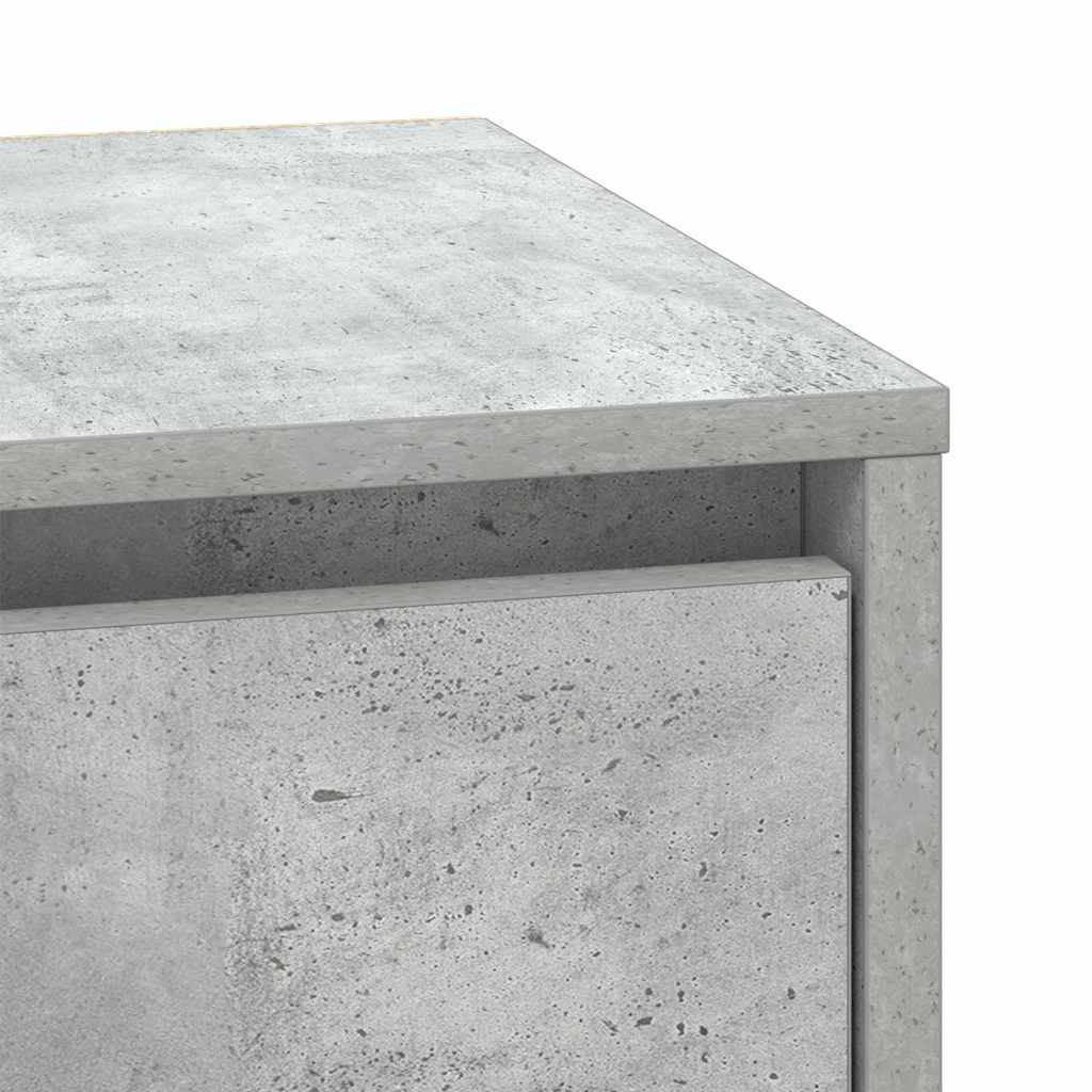 Nachtkastje met lade Beton Grijs 39 x 34,5 x 50 cm Bewerkt hout is nu te koop bij PeponiXL, paradijselijk wonen!