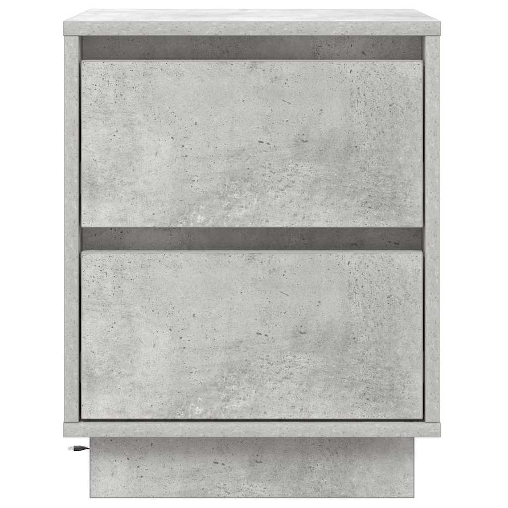Nachtkastje met lade Beton Grijs 39 x 34,5 x 50 cm Bewerkt hout is nu te koop bij PeponiXL, paradijselijk wonen!