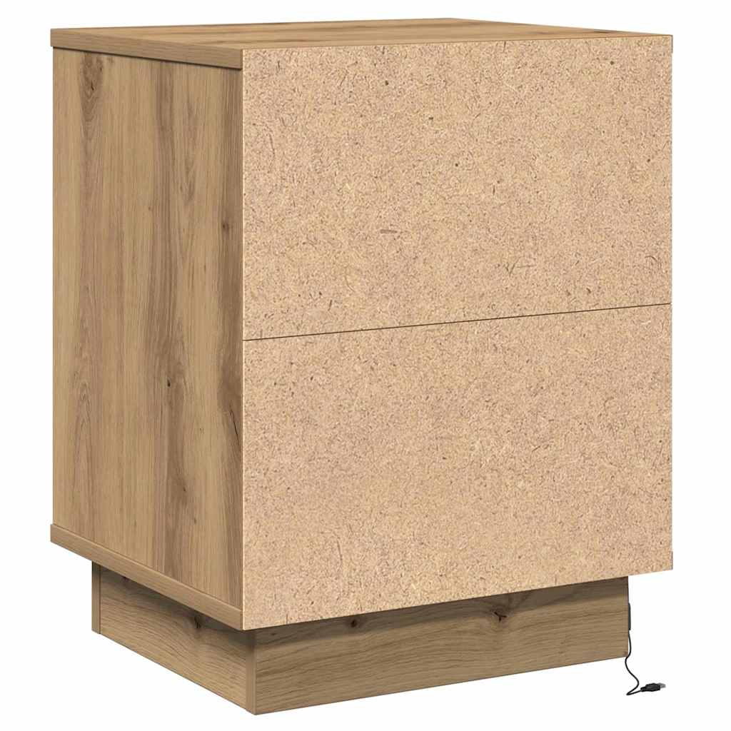 Nachtkastje Artisan Eiken 39 x 34,5 x 50 cm Bewerkt hout is nu te koop bij PeponiXL, paradijselijk wonen!