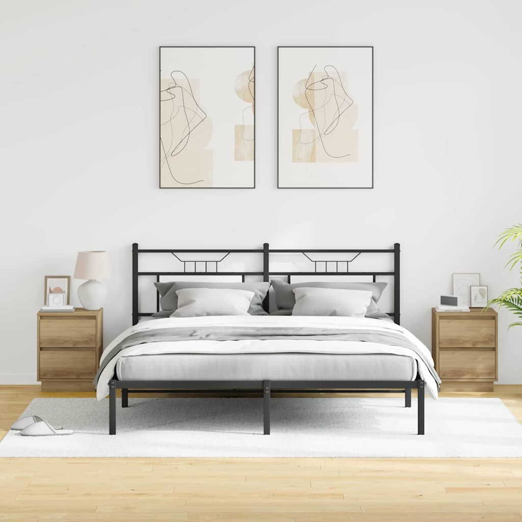 Nachtkastje 2 pcs Artisan Eiken 39 x 34,5 x 50 cm Bewerkt hout is nu te koop bij PeponiXL, paradijselijk wonen!