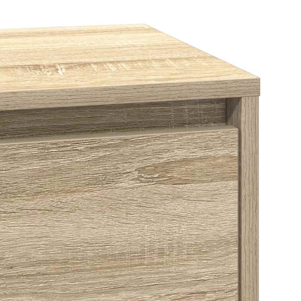 Nachtkastje Sonoma Eiken 39 x 34,5 x 65 cm Bewerkt hout is nu te koop bij PeponiXL, paradijselijk wonen!