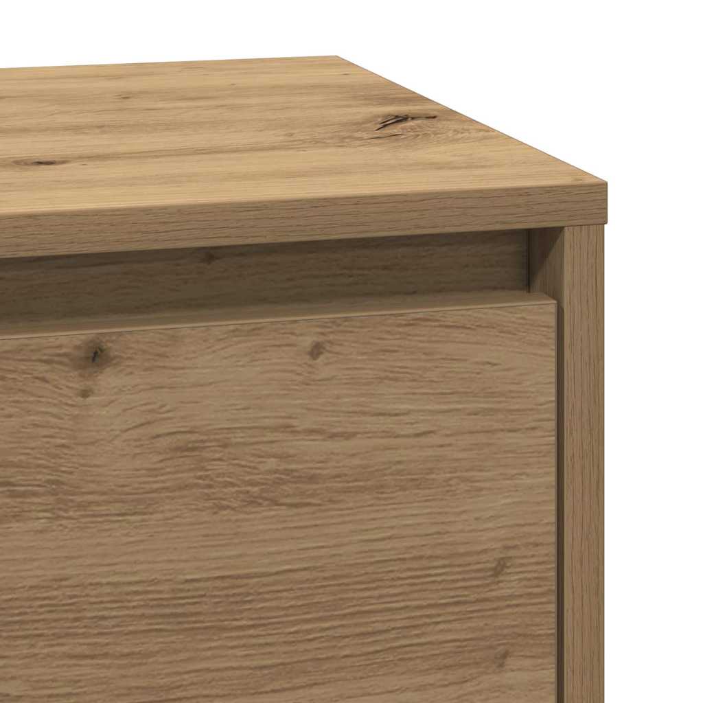 Nachtkastje Artisan Eiken 39 x 34,5 x 65 cm Bewerkt hout is nu te koop bij PeponiXL, paradijselijk wonen!