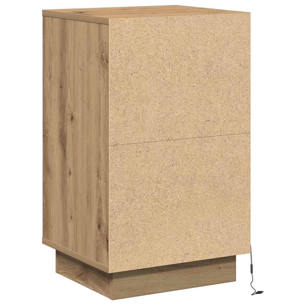 Nachtkastje Artisan Eiken 39 x 34,5 x 65 cm Bewerkt hout is nu te koop bij PeponiXL, paradijselijk wonen!