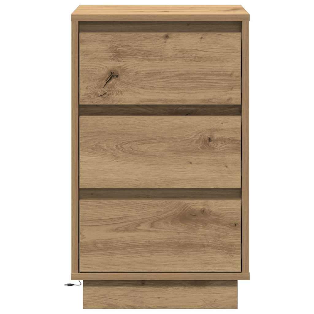 Nachtkastje Artisan Eiken 39 x 34,5 x 65 cm Bewerkt hout is nu te koop bij PeponiXL, paradijselijk wonen!