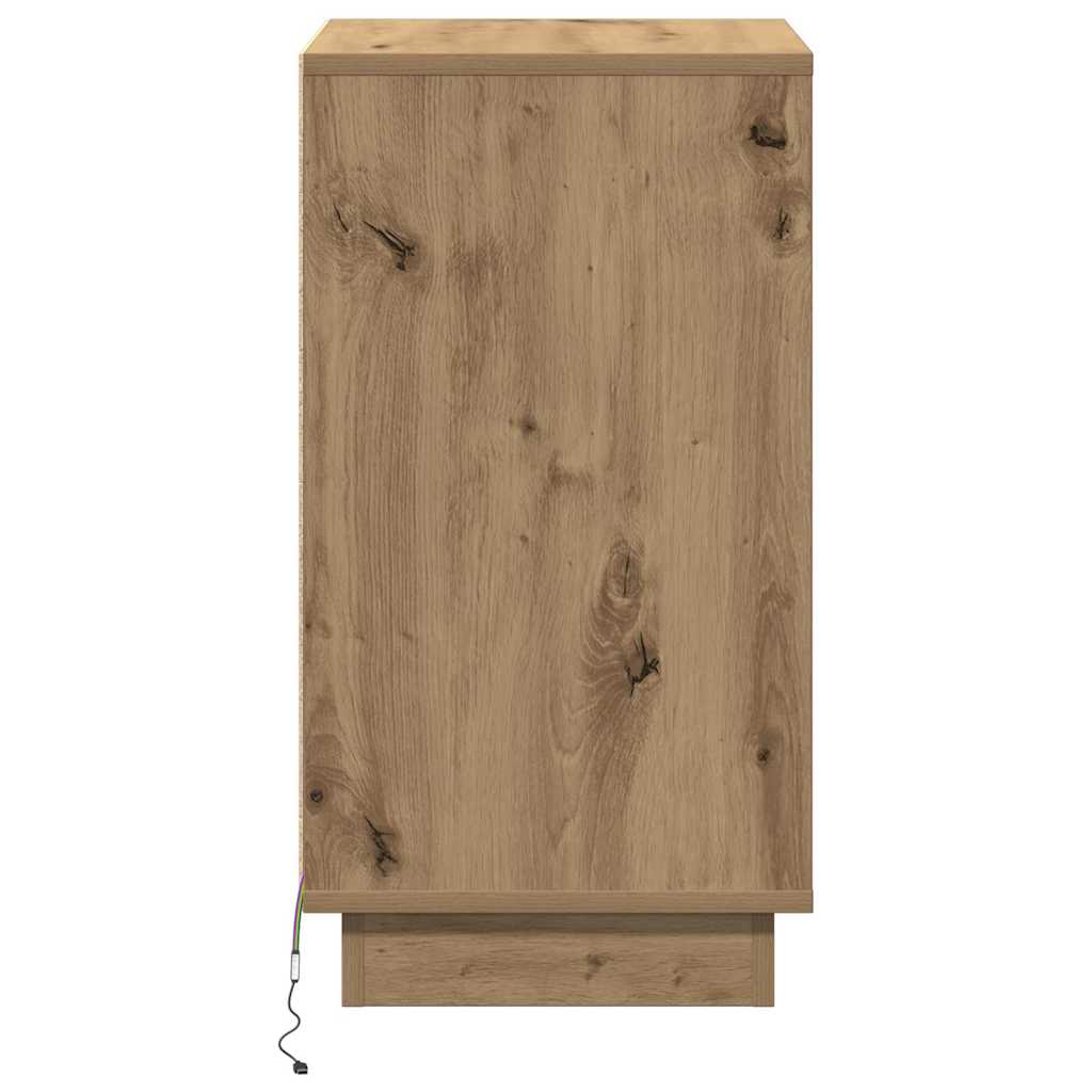 Nachtkastje Artisan Eiken 39 x 34,5 x 65 cm Bewerkt hout is nu te koop bij PeponiXL, paradijselijk wonen!