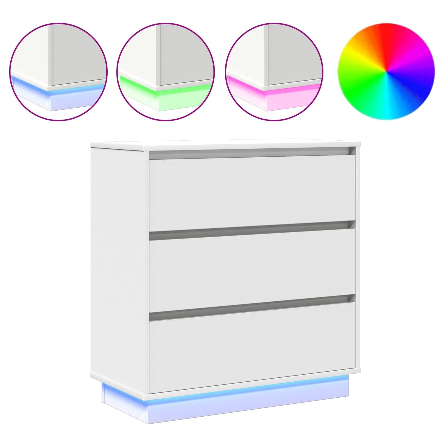 Nachtkastje met lade Wit 71 x 34,5 x 75 cm Bewerkt hout is nu te koop bij PeponiXL, paradijselijk wonen!