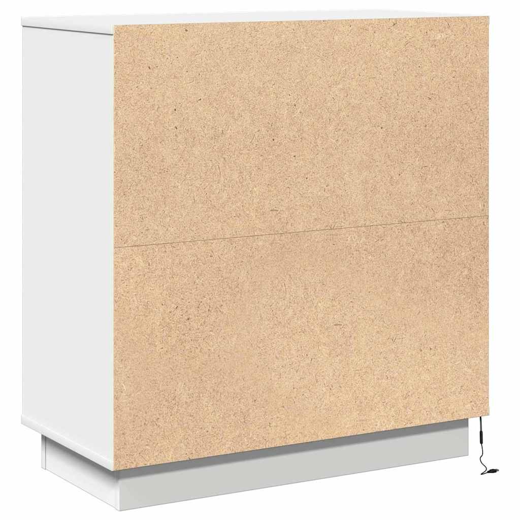 Nachtkastje met lade Wit 71 x 34,5 x 75 cm Bewerkt hout is nu te koop bij PeponiXL, paradijselijk wonen!