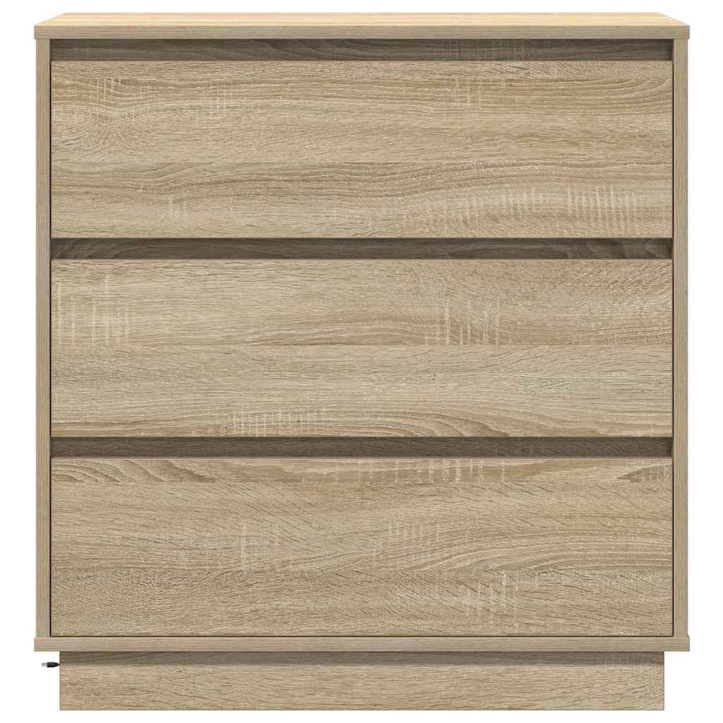 Nachtkastje Sonoma Eiken 71 x 34,5 x 75 cm Bewerkt hout is nu te koop bij PeponiXL, paradijselijk wonen!