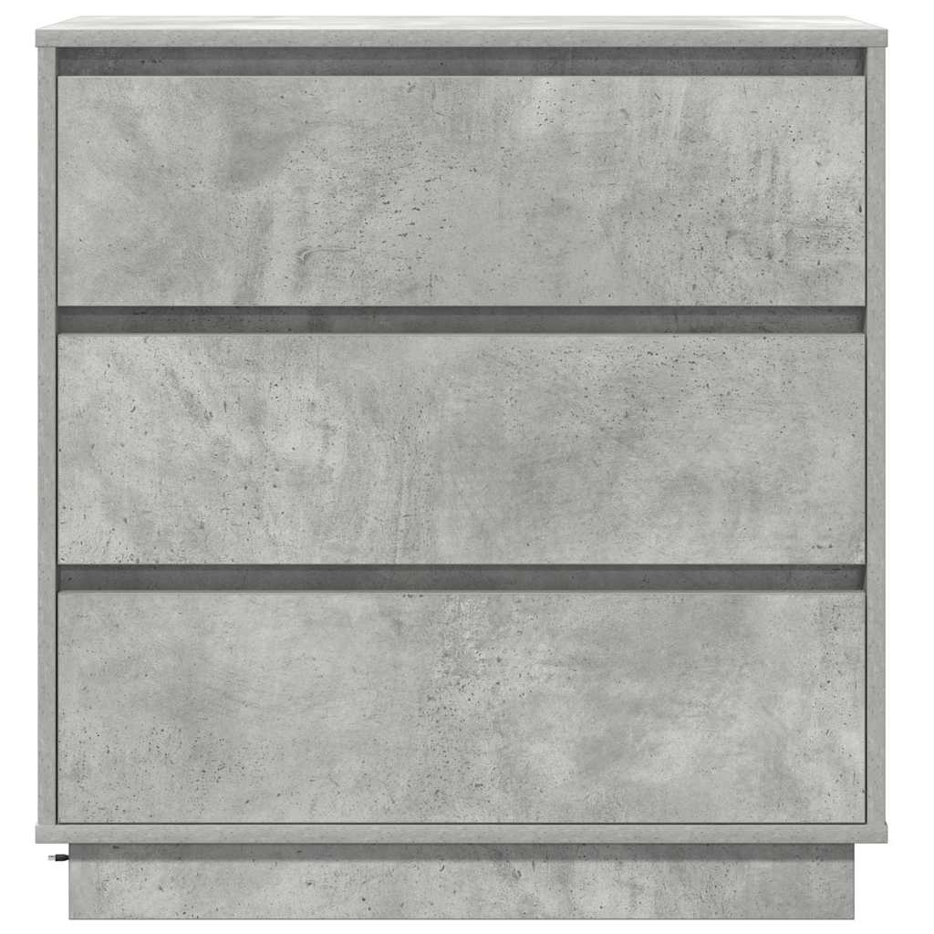 Nachtkastje met lade Beton Grijs 71 x 34,5 x 75 cm Bewerkt hout is nu te koop bij PeponiXL, paradijselijk wonen!