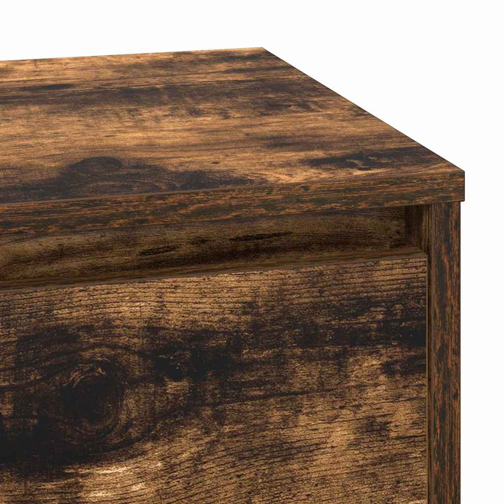 Nachtkastje Gerookt eiken 71 x 34,5 x 75 cm Bewerkt hout is nu te koop bij PeponiXL, paradijselijk wonen!