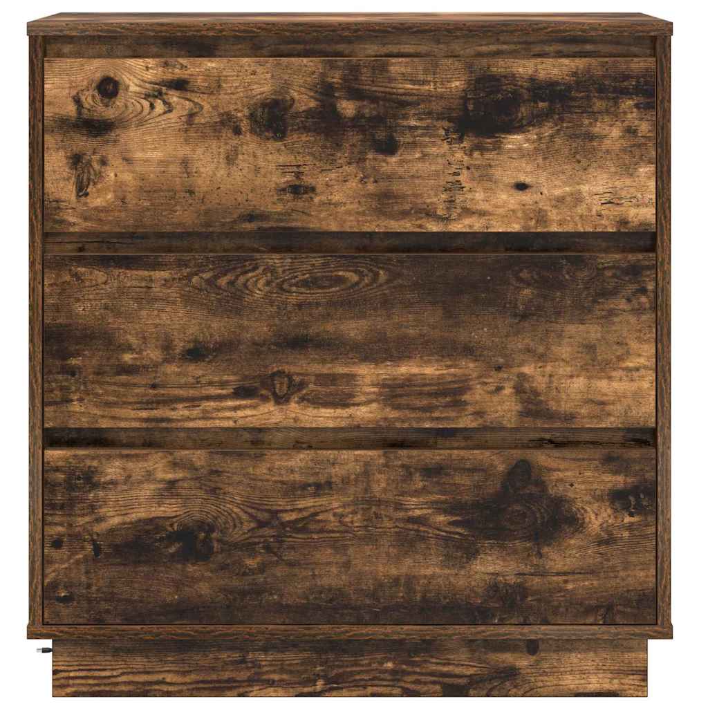 Nachtkastje Gerookt eiken 71 x 34,5 x 75 cm Bewerkt hout is nu te koop bij PeponiXL, paradijselijk wonen!
