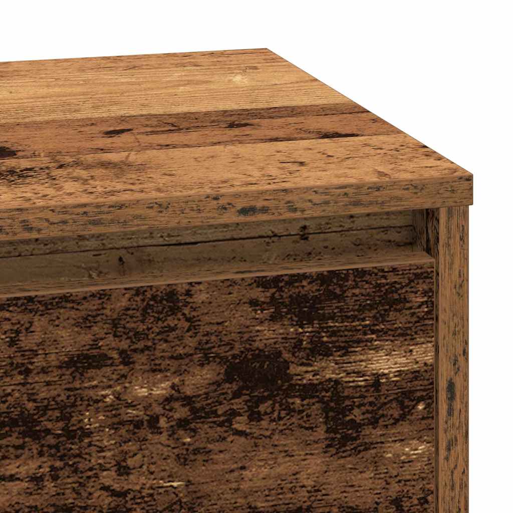 Nachtkastje met lade Oudhout 71 x 34,5 x 75 cm Bewerkt hout is nu te koop bij PeponiXL, paradijselijk wonen!