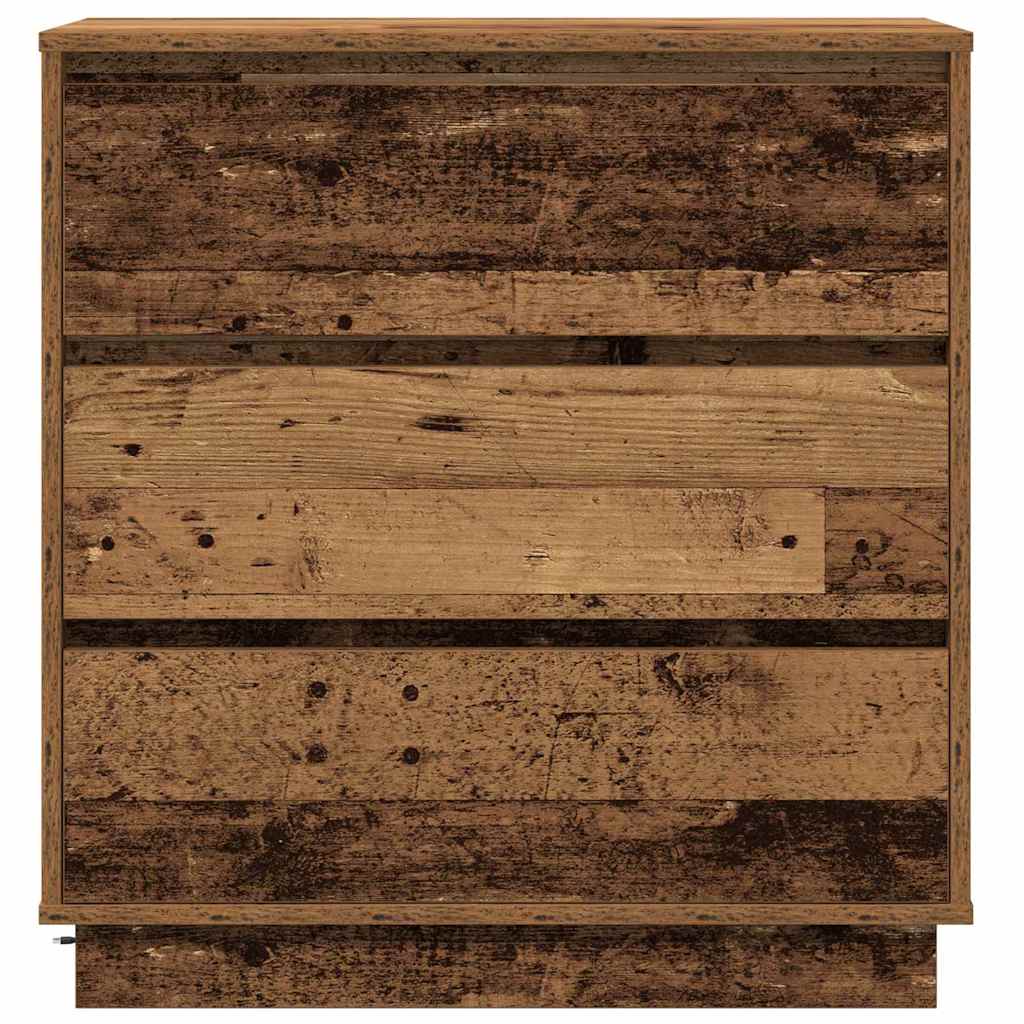 Nachtkastje met lade Oudhout 71 x 34,5 x 75 cm Bewerkt hout is nu te koop bij PeponiXL, paradijselijk wonen!