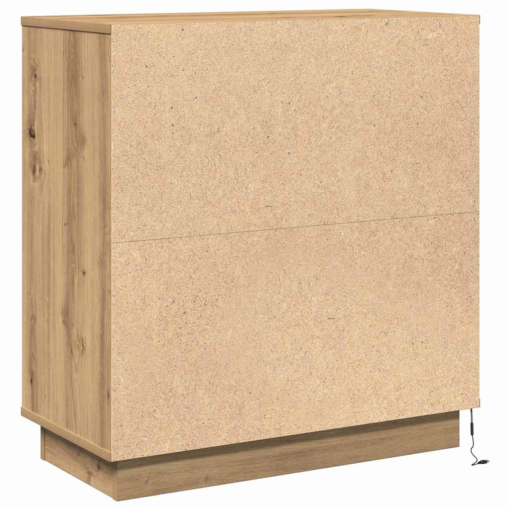 Nachtkastje Artisan Eiken 71 x 34,5 x 75 cm Bewerkt hout is nu te koop bij PeponiXL, paradijselijk wonen!