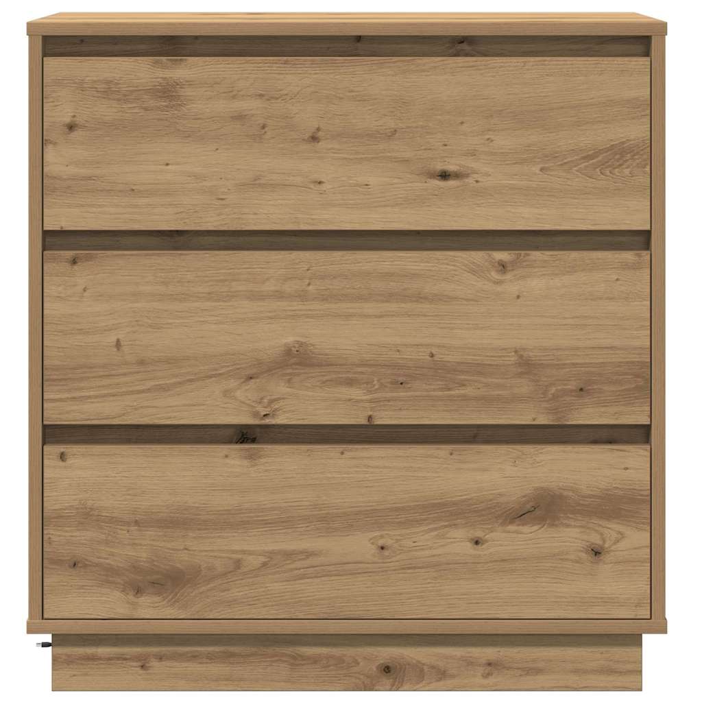 Nachtkastje Artisan Eiken 71 x 34,5 x 75 cm Bewerkt hout is nu te koop bij PeponiXL, paradijselijk wonen!