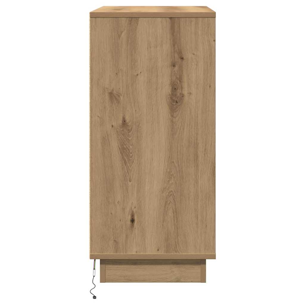 Nachtkastje Artisan Eiken 71 x 34,5 x 75 cm Bewerkt hout is nu te koop bij PeponiXL, paradijselijk wonen!