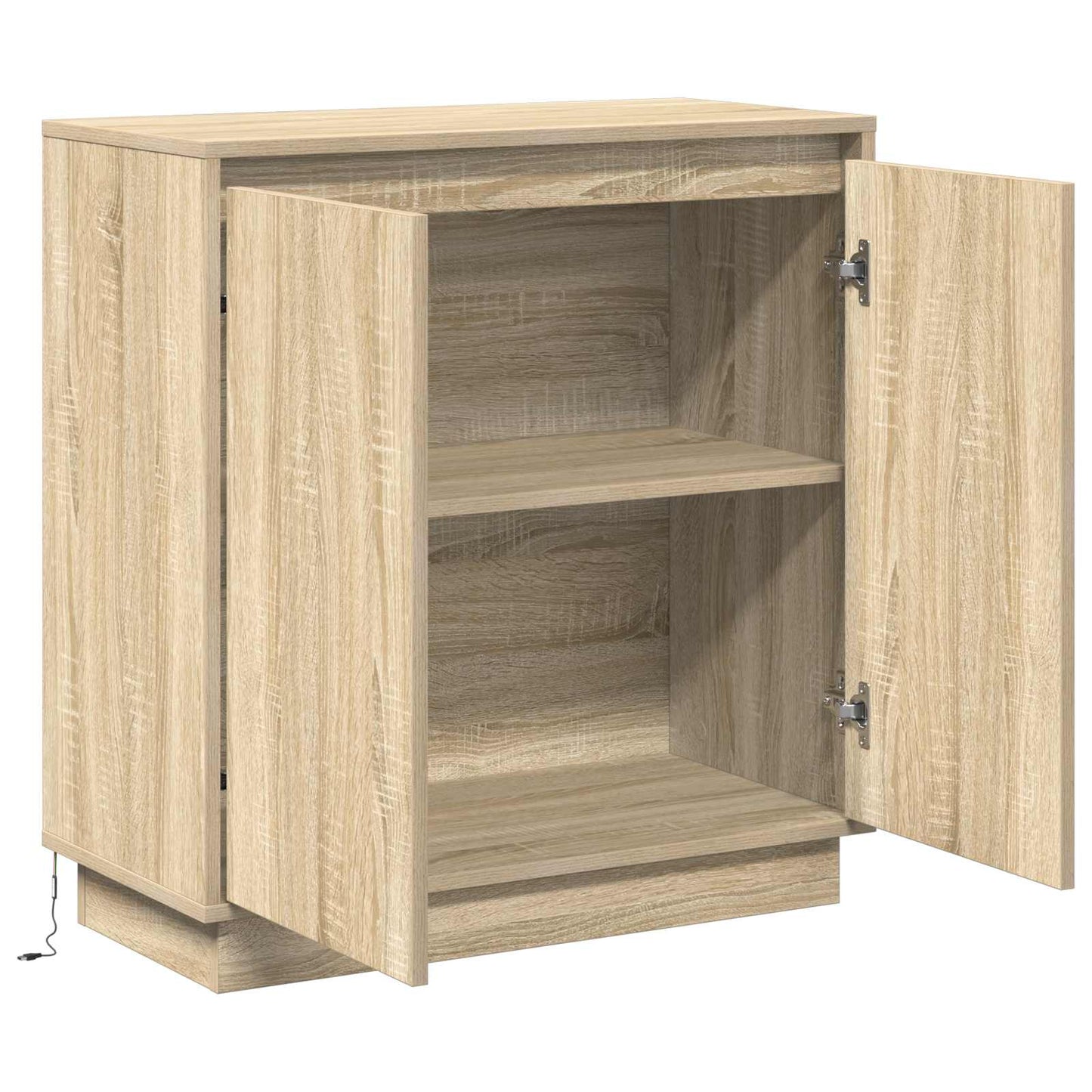 LED Sideboard voor Sonoma Eiken 71 x 34,5 x 75 cm Bewerkt hout is nu te koop bij PeponiXL, paradijselijk wonen!