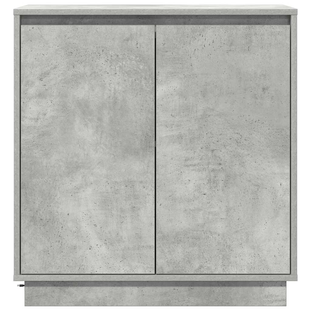 LED Sideboard voor Betongrijs 71 x 34,5 x 75 cm Bewerkt hout is nu te koop bij PeponiXL, paradijselijk wonen!