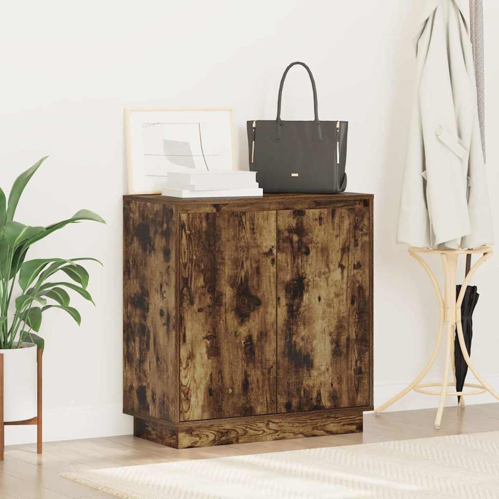 LED Sideboard voor Gerookt eiken 71 x 34,5 x 75 cm is nu te koop bij PeponiXL, paradijselijk wonen!