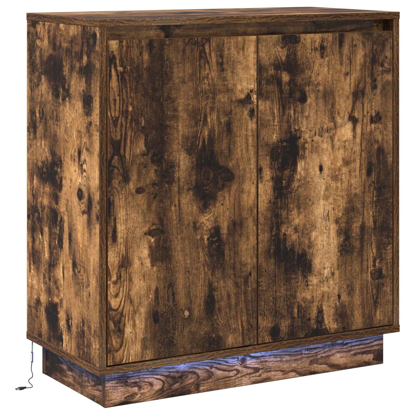 LED Sideboard voor Gerookt eiken 71 x 34,5 x 75 cm is nu te koop bij PeponiXL, paradijselijk wonen!