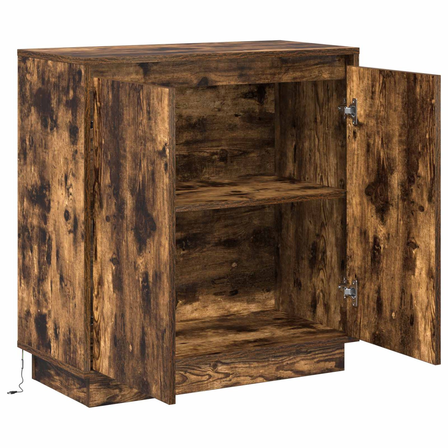 LED Sideboard voor Gerookt eiken 71 x 34,5 x 75 cm is nu te koop bij PeponiXL, paradijselijk wonen!