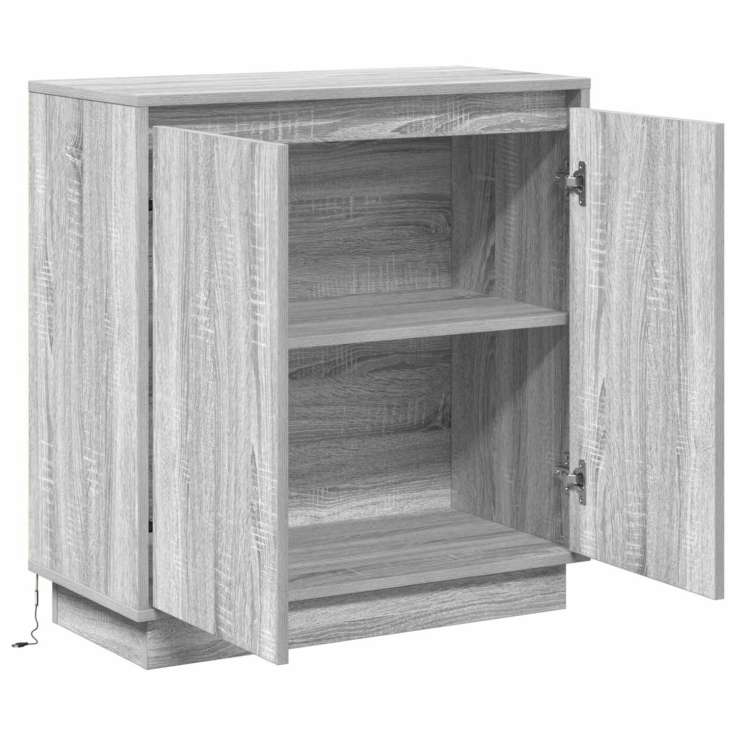 LED Sideboard voor Grijs sonoma 71 x 34,5 x 75 cm Bewerkt hout is nu te koop bij PeponiXL, paradijselijk wonen!