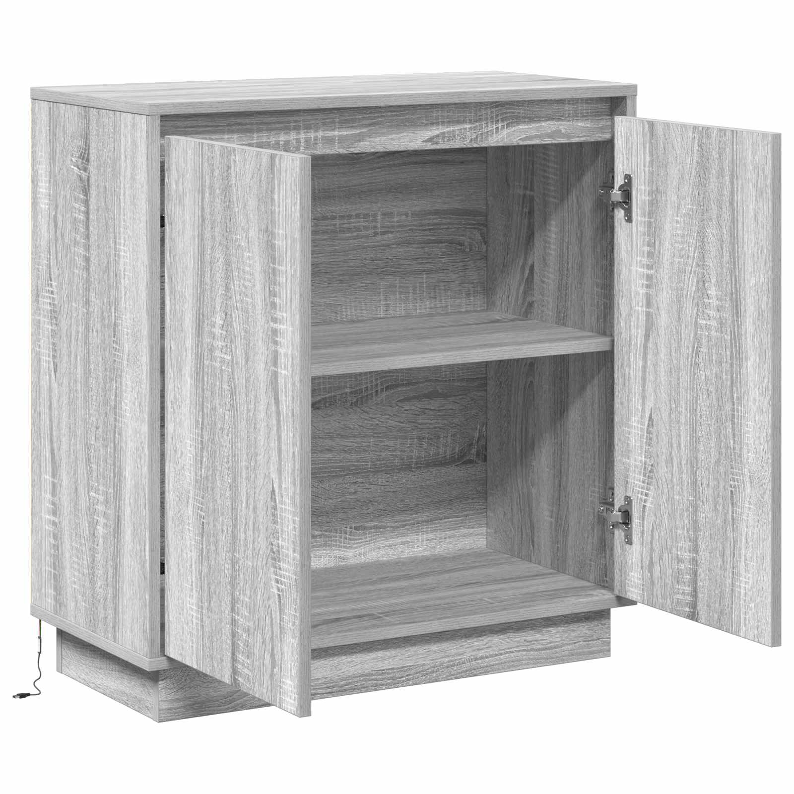 LED Sideboard voor Grijs sonoma 71 x 34,5 x 75 cm Bewerkt hout is nu te koop bij PeponiXL, paradijselijk wonen!