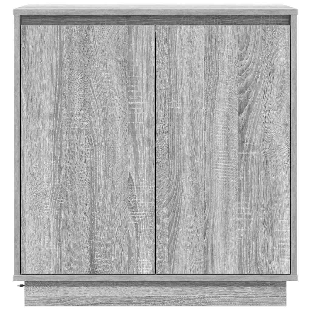 LED Sideboard voor Grijs sonoma 71 x 34,5 x 75 cm Bewerkt hout is nu te koop bij PeponiXL, paradijselijk wonen!