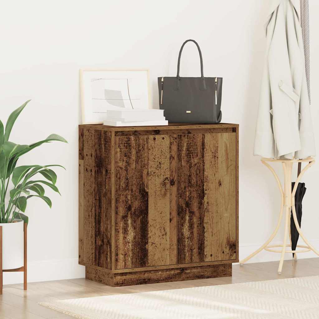 LED Sideboard voor Oud hout 71 x 34,5 x 75 cm Bewerkt hout is nu te koop bij PeponiXL, paradijselijk wonen!