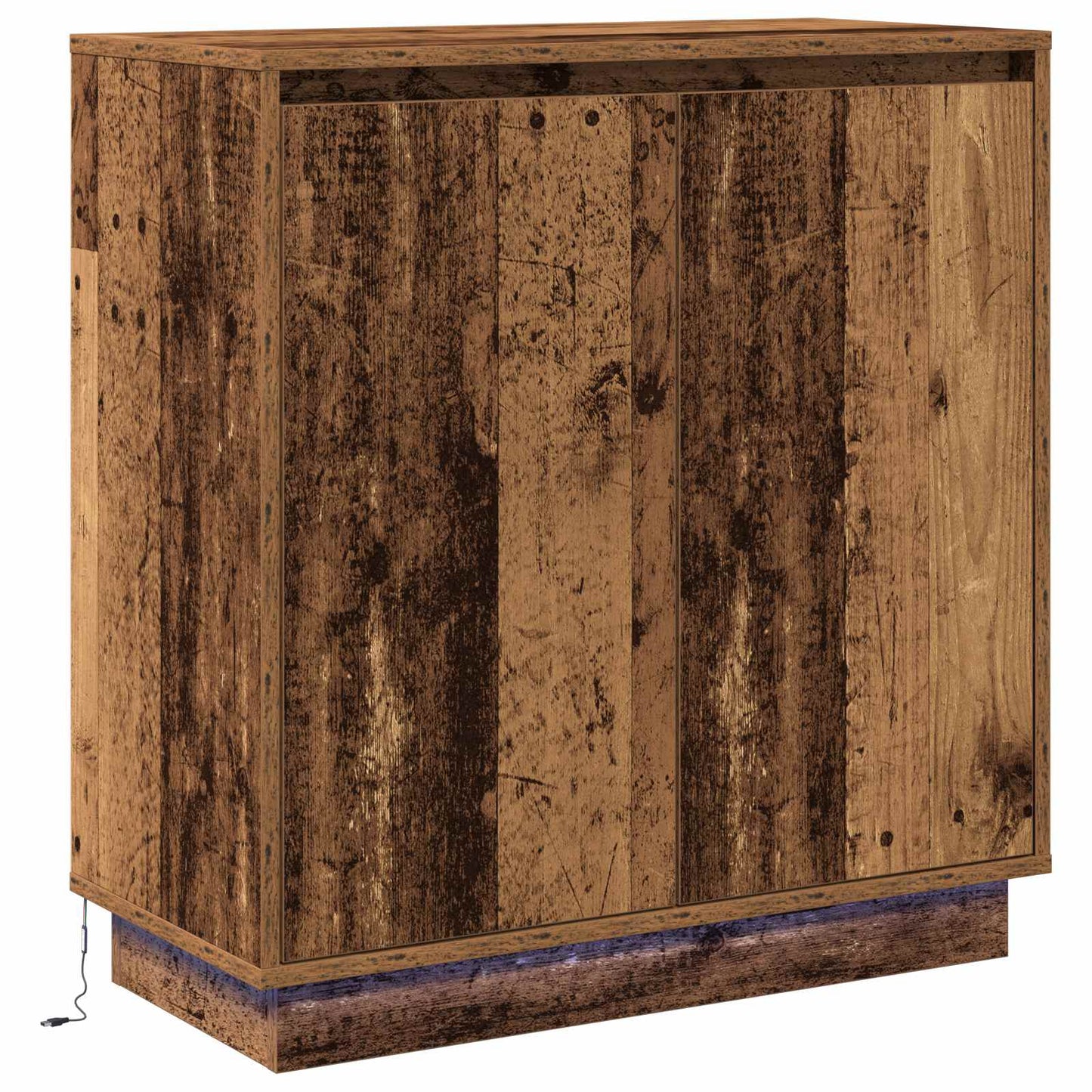 LED Sideboard voor Oud hout 71 x 34,5 x 75 cm Bewerkt hout is nu te koop bij PeponiXL, paradijselijk wonen!