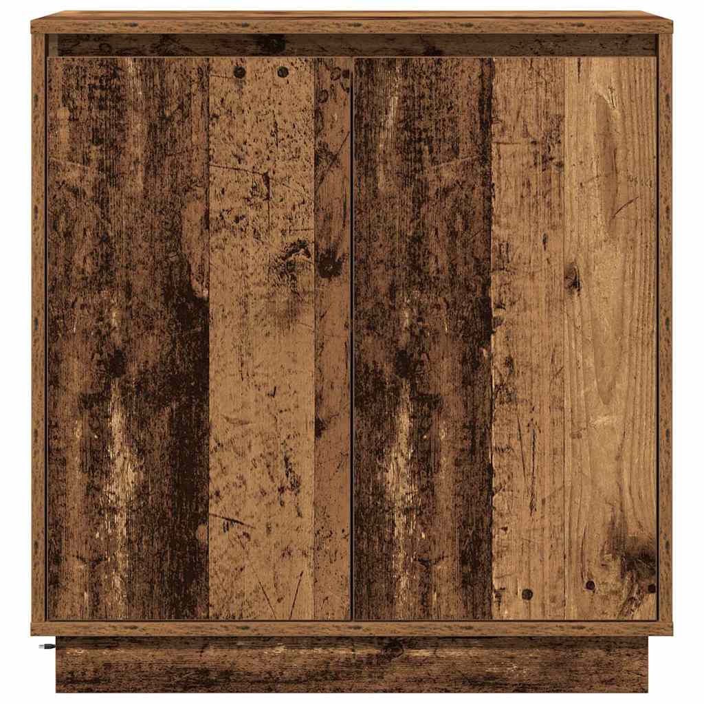 LED Sideboard voor Oud hout 71 x 34,5 x 75 cm Bewerkt hout is nu te koop bij PeponiXL, paradijselijk wonen!