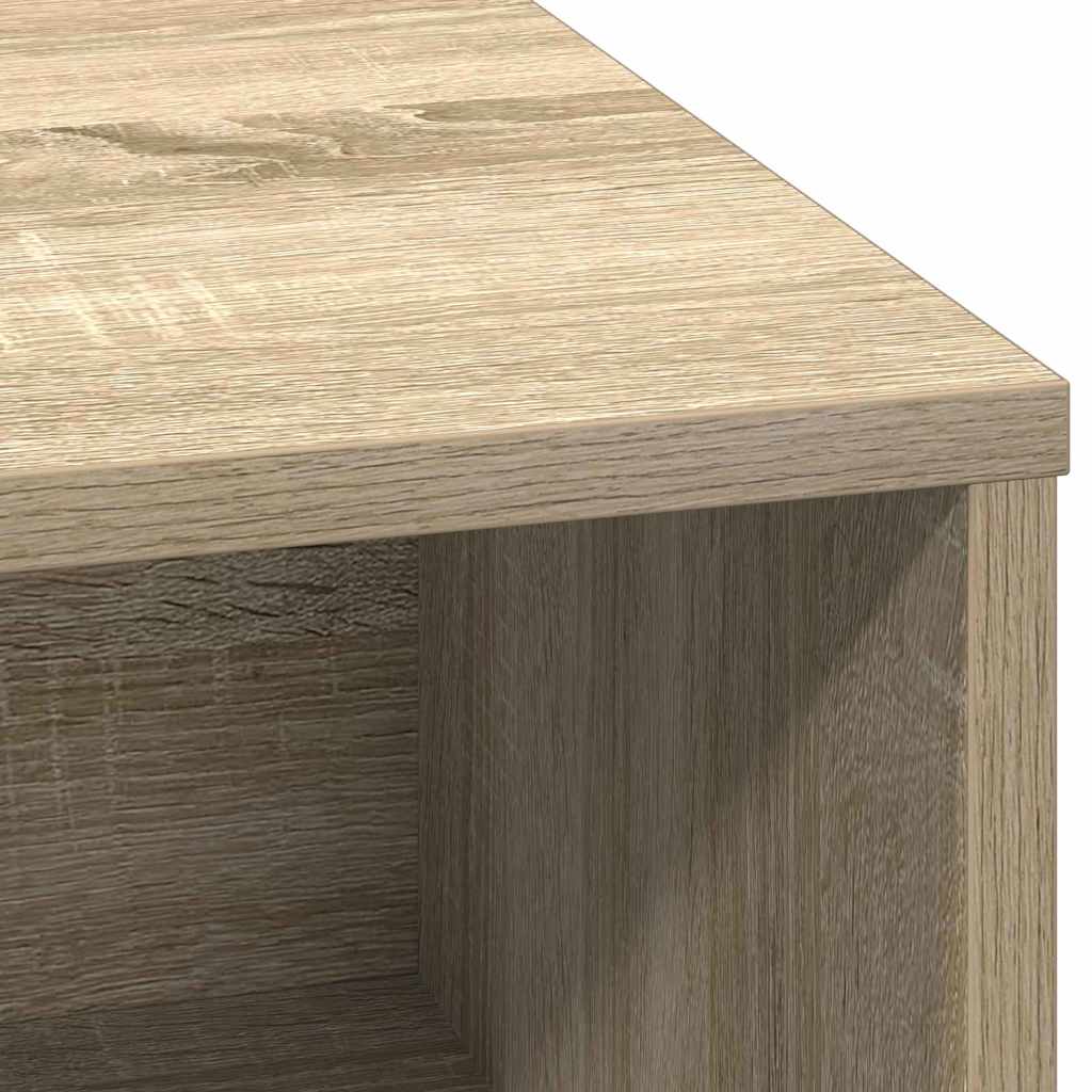 LED Sideboard Sonoma Eiken 71 x 34,5 x 75 cm Bewerkt hout is nu te koop bij PeponiXL, paradijselijk wonen!