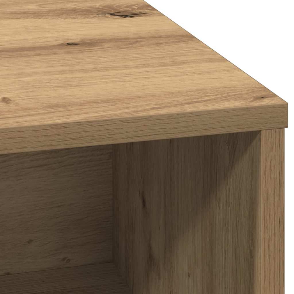 LED Sideboard Artisan Eiken 71 x 34,5 x 75 cm Bewerkt hout is nu te koop bij PeponiXL, paradijselijk wonen!