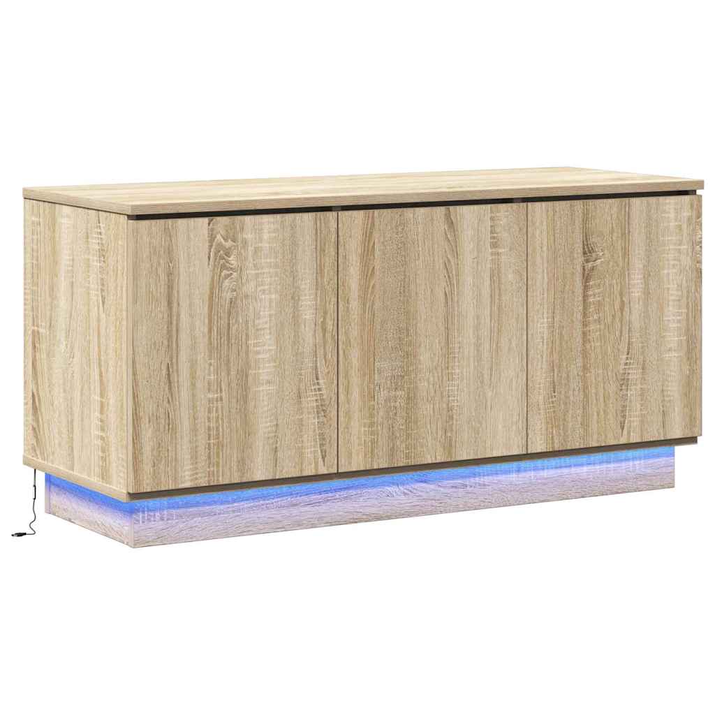 TV-kast Sonoma Eiken 100 x 38 x 49 cm Bewerkt hout is nu te koop bij PeponiXL, paradijselijk wonen!